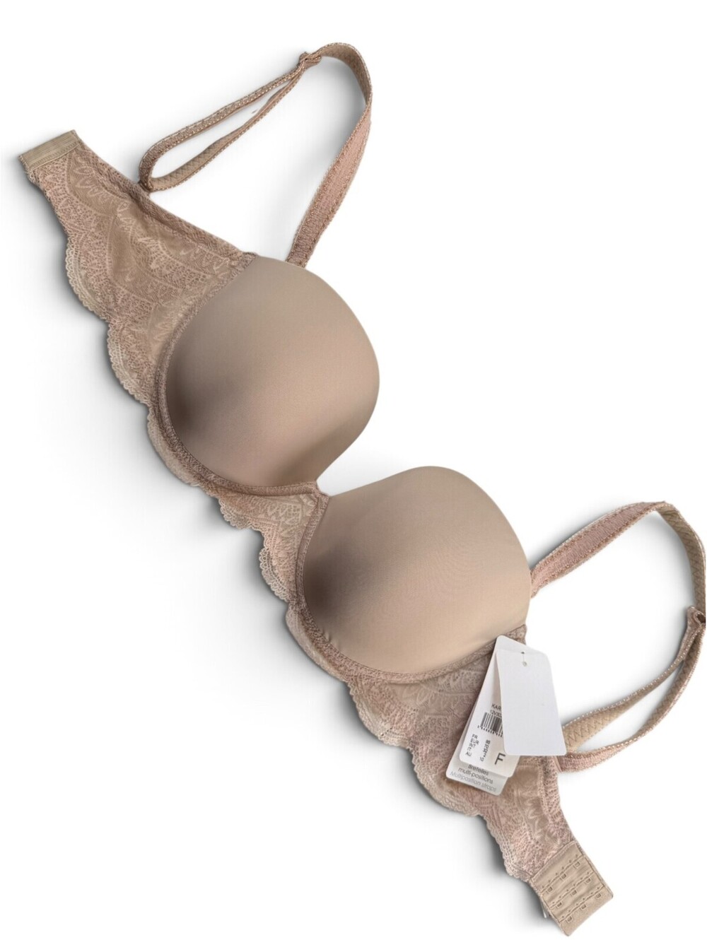 Simone Perele Kar Bra Women's Beige Lace Push-Up Size 32F NWT - Picture 5 of 11